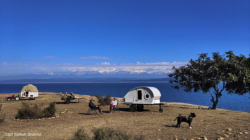 Mobile Glamping - a new concept of outdoor holidays in wilderness while enjoying caravan, campervan, overland truck, the best in India. 